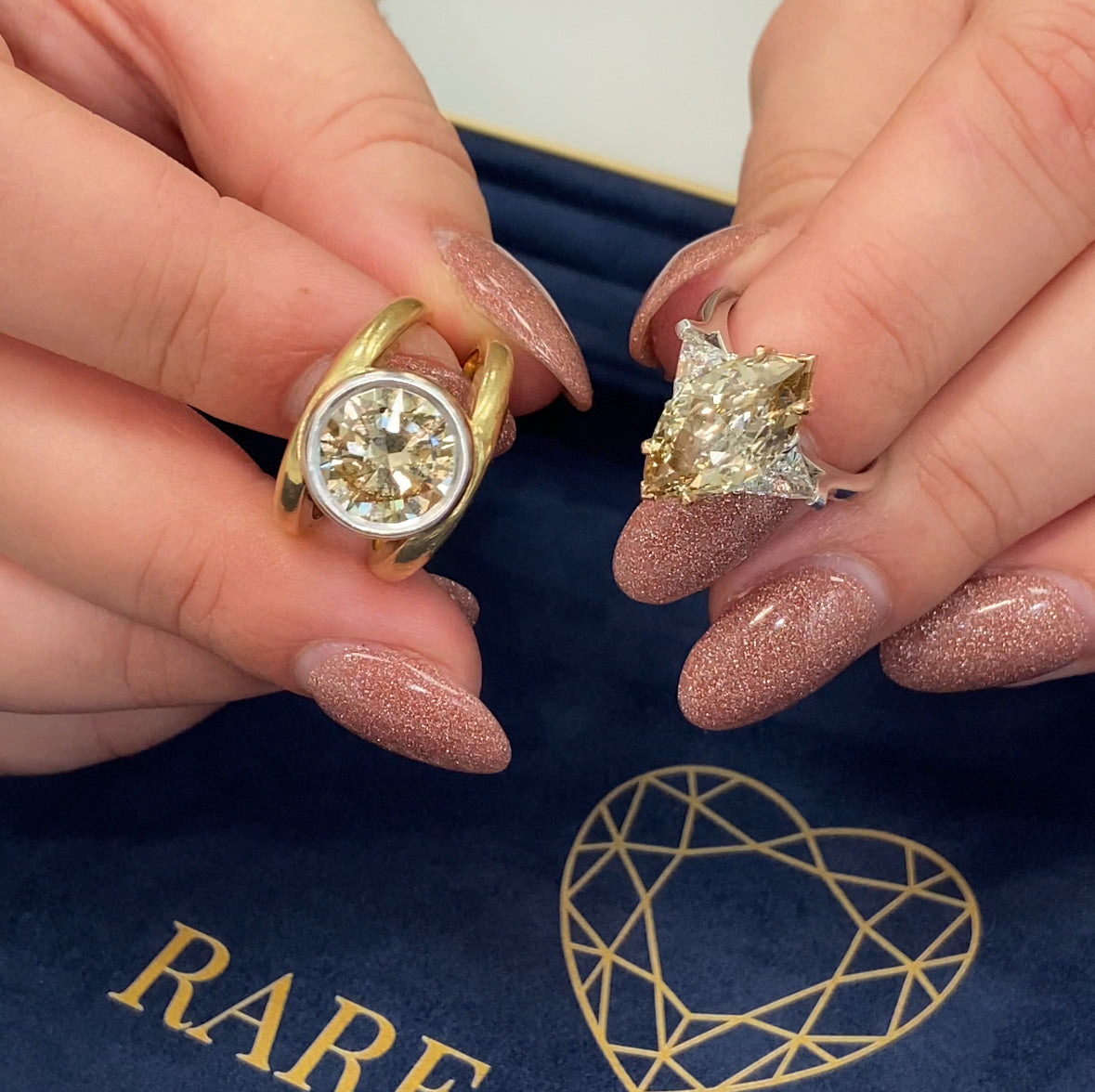 natural champagne diamonds