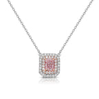 Fancy pink diamond pendant. pink diamond jewelry. pink diamonds. buy pink diamonds.