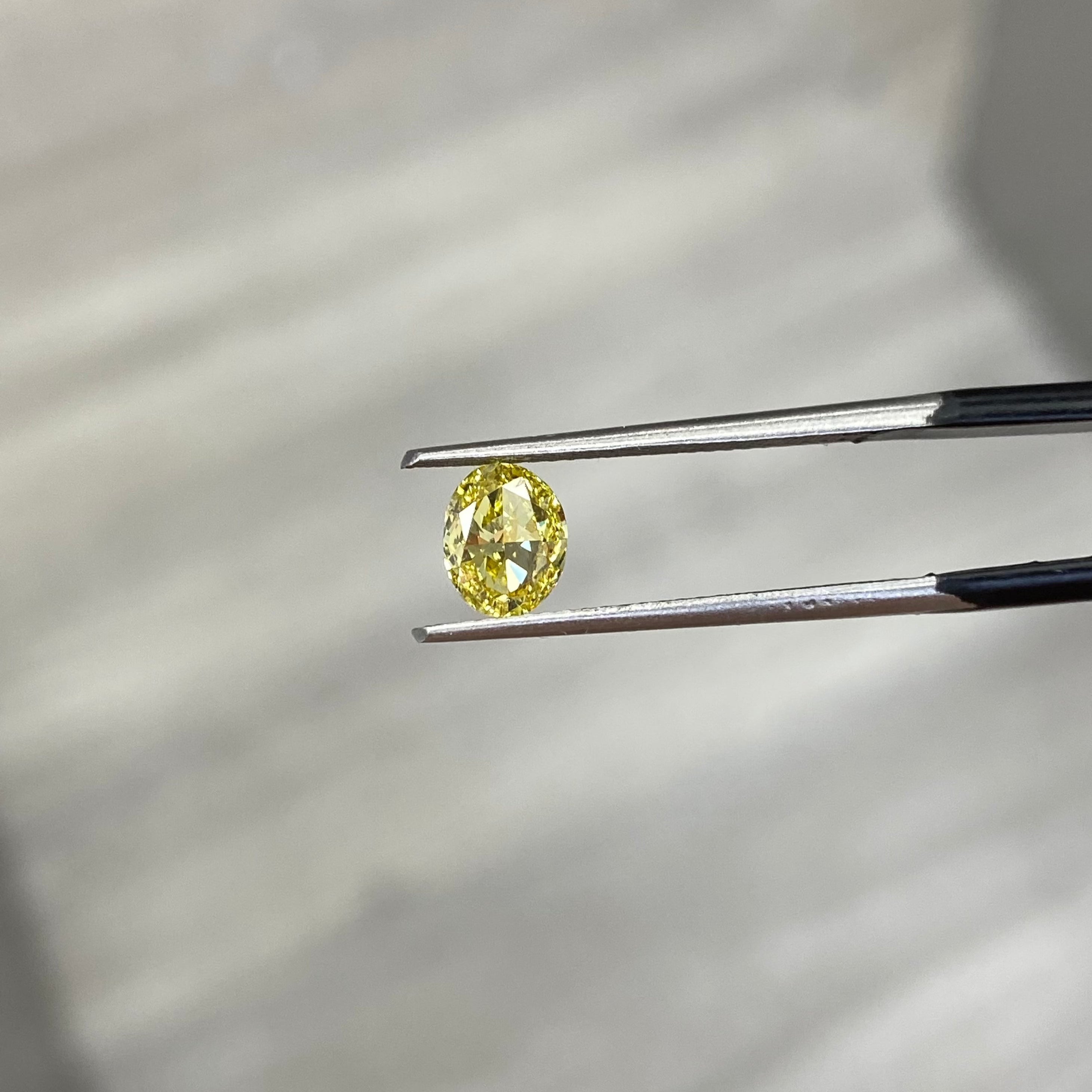 1.00ct GIA VS2 Fancy Intense Yellow Oval- Loose