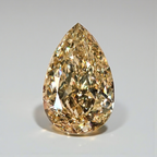 5.02 Carat Pear Cut Champagne Diamond