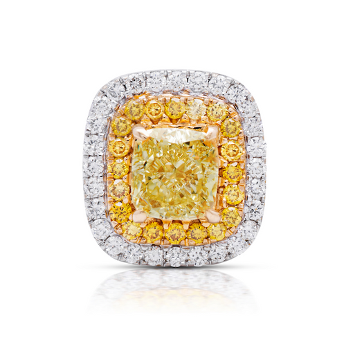 2 carat yellow diamond earrings. 2 carat yellow diamond studs