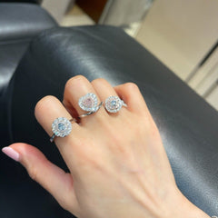 GIA certified fancy blue diamond ring with VS2 clarity.