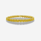 31 Carat GIA Certified Light Yellow Cushion Diamond Tennis Bracelet