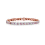 Pink Diamond Halo Bracelet
