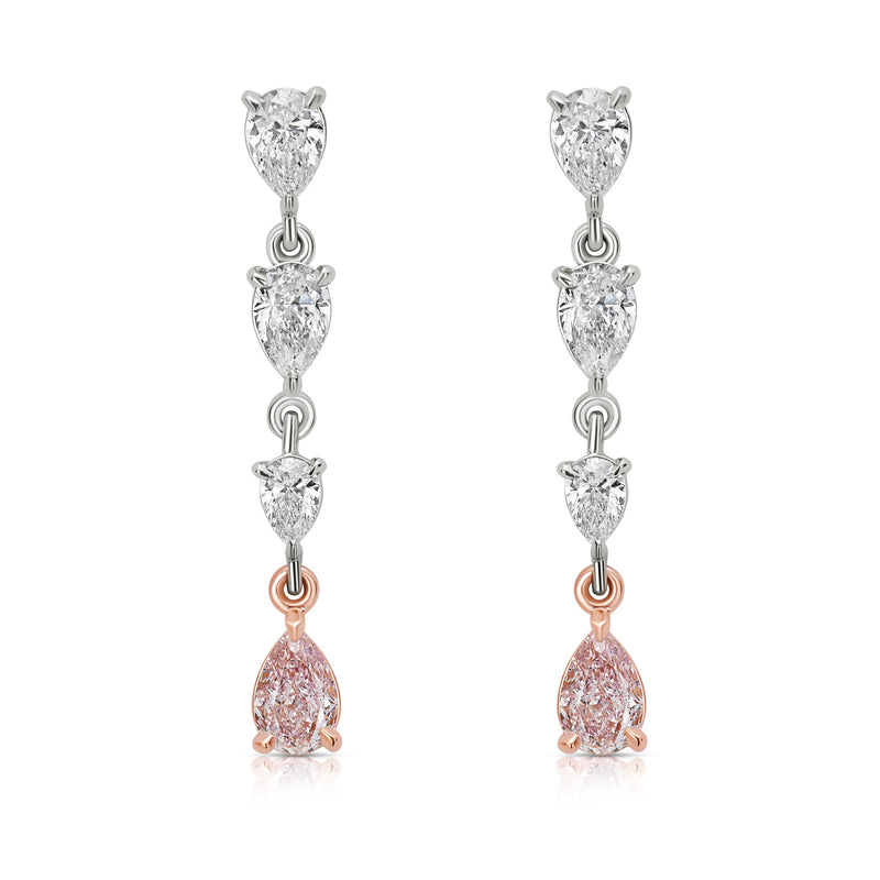 2ct Pink Diamond Earrings