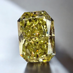 Old Money Intense Radiant Yellow Cushion Cut, Gia Certified Diamond.