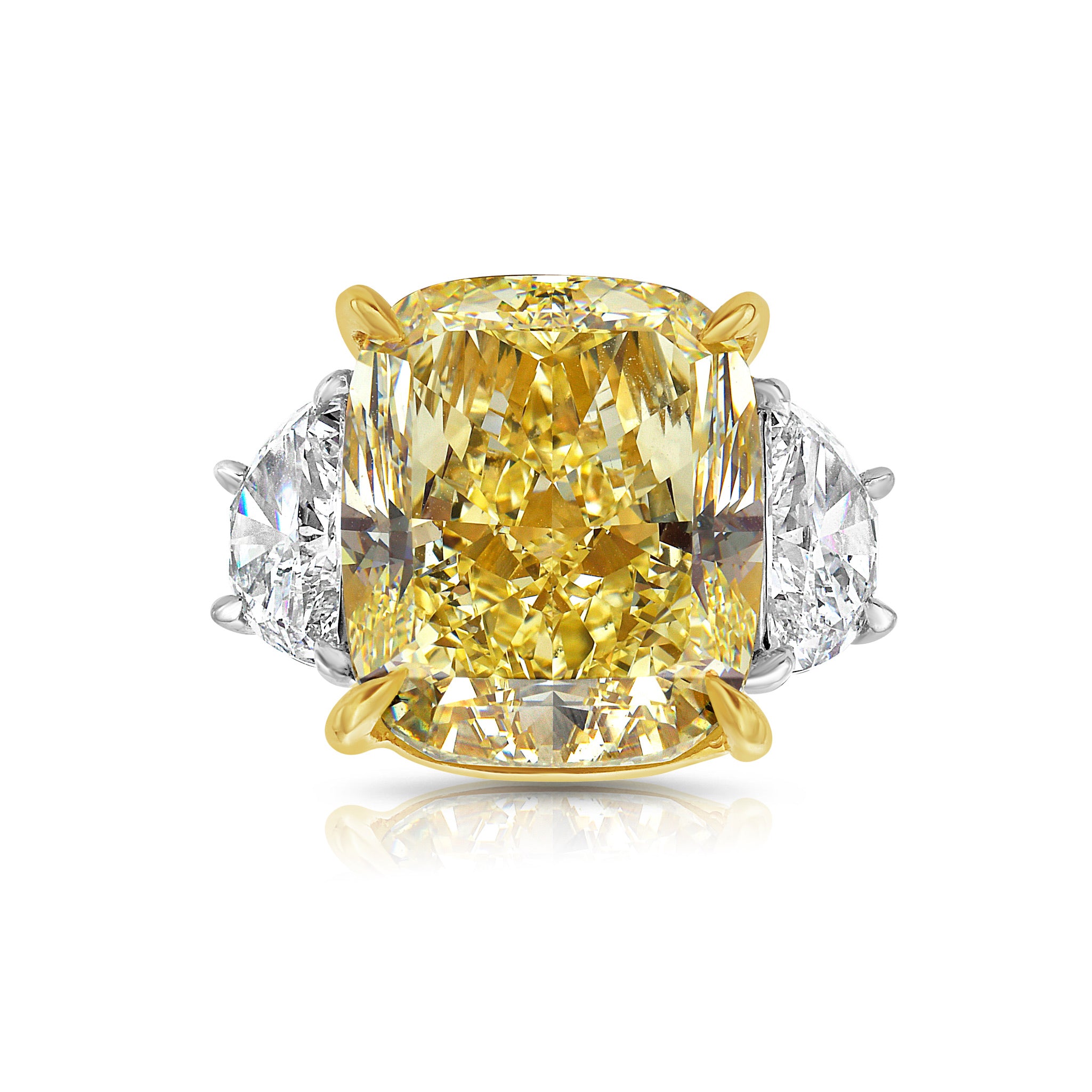 Fancy Intense Yellow | $97,560 USD | 5.42 carat, Internally