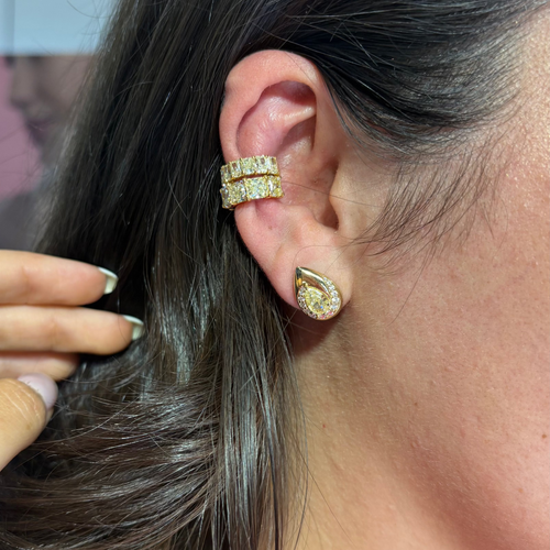 1.6 Carat Fancy Yellow Diamond Ear Cuff