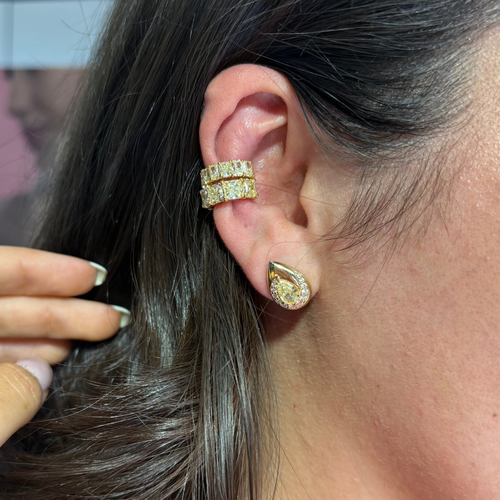 3.6 Carat Yellow Diamond Ear Cuff