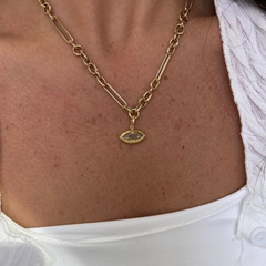 Champagne Marquise Diamond Charm