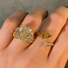8 Carat Yellow Diamond Engagement Ring