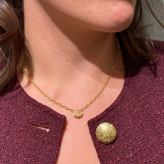 2 Carat Light Yellow Oval Diamond Pendant