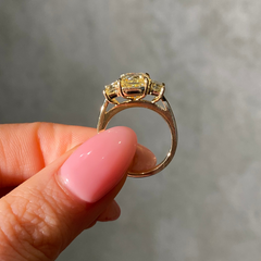 Golden Trilogy Yellow Diamond Engagement Ring