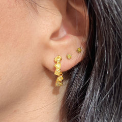 2.55 Carat Total Weight Intense Yellow Diamonds Mixed Shape Diamonds Handmade in NYC