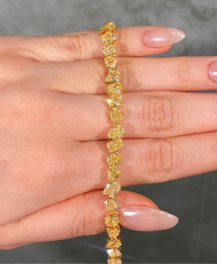 18 Carat Mixed Shape Yellow Diamond Tennis Bracelet