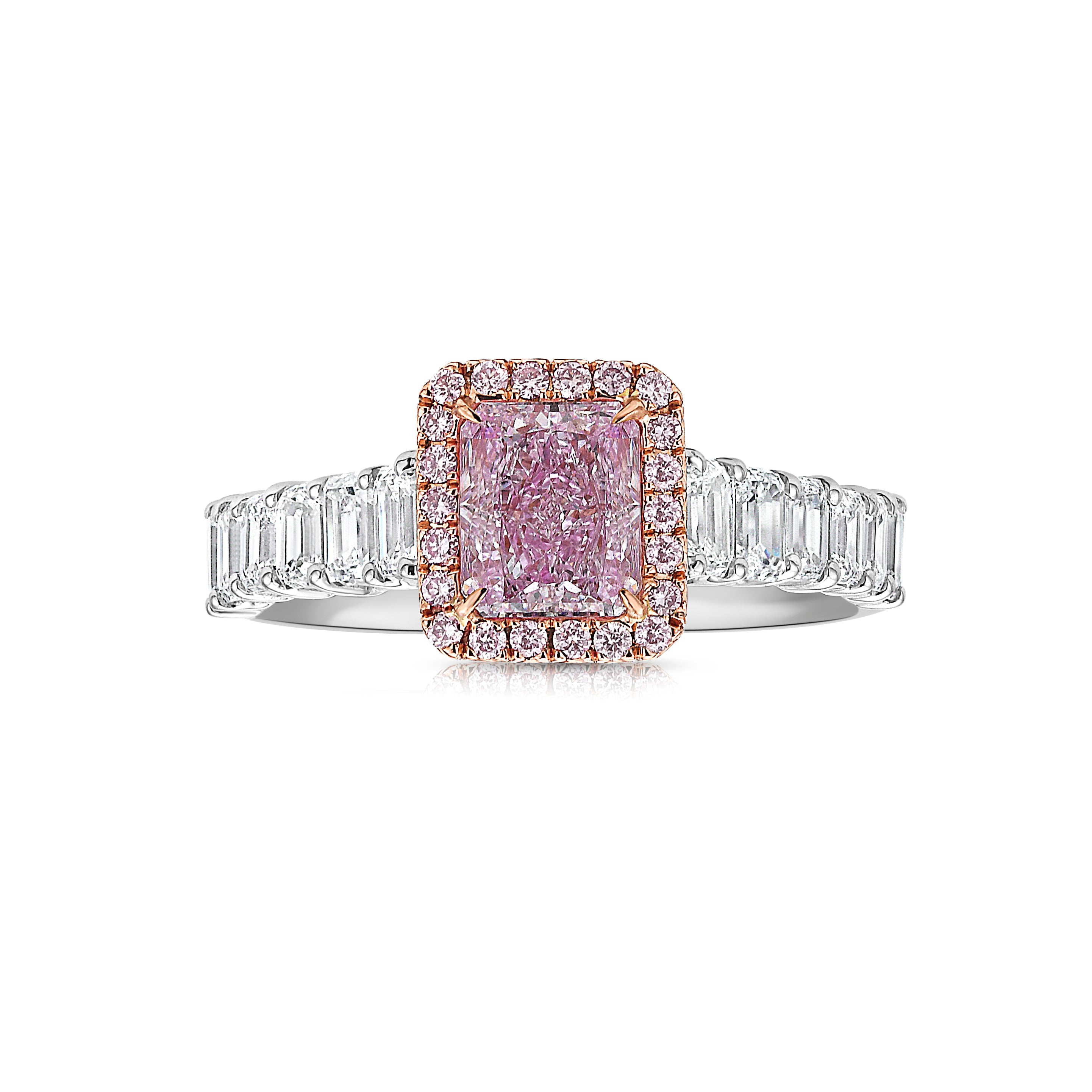 1 carat pink diamond ring discount