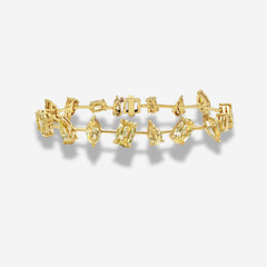 Champagne Diamond Mixed Pattern Bracelet