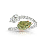Chameleon Diamond Spiral Ring