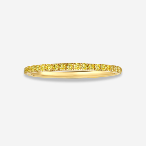 Fancy Yellow Diamond Stackable Band