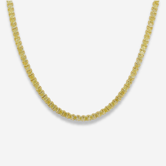 18ct Fancy Yellow Diamond Tennis Necklace