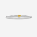 Yellow Pear Diamond Bangle Bracelet