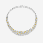 23ct Yellow and White Diamond Necklace
