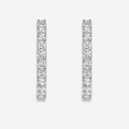 5.5 Carat White Radiant Diamond Hoops