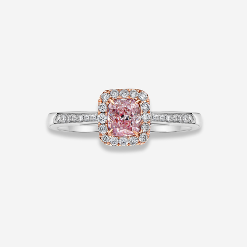 0.51ct Pink Diamond Engagement Ring