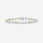 Mixed Yellow and White Diamond Bracelet