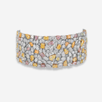 Fancy Color and White Diamond Carpet Bracelet