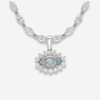 Green Marquise Diamond Detachable Pendant Charm