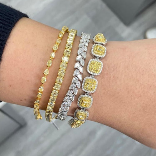 10.48 Carat Total 78 Pear Shape Diamonds D-F Color VVS-VS Clarity Handmade in 18k White Gold