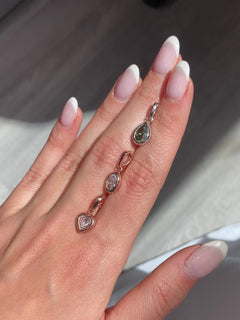 Chameleon Pear Shape Diamond Charm