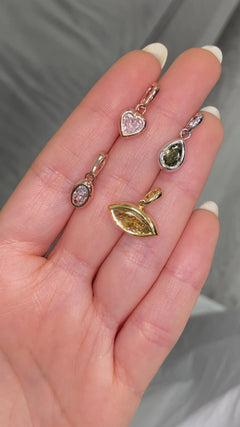 Champagne Marquise Cut Diamond Charm