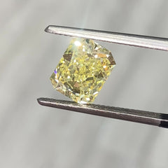 4.05ct Fancy Intense Yellow Elongated Radiant Cut Diamond - Loose