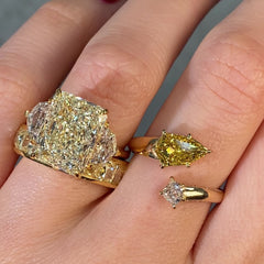 8 Carat Yellow Diamond Engagement Ring