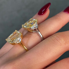 8 Carat Yellow Diamond Engagement Ring