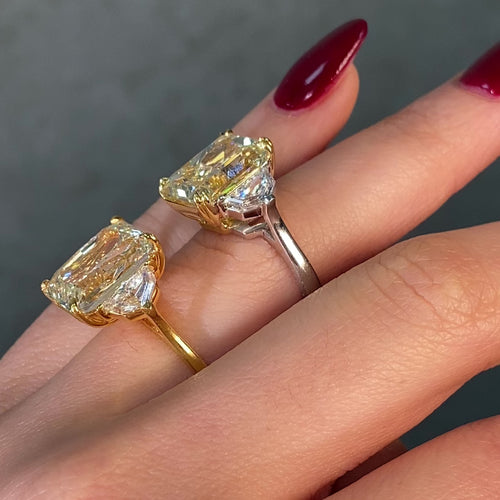8 Carat Yellow Diamond Engagement Ring