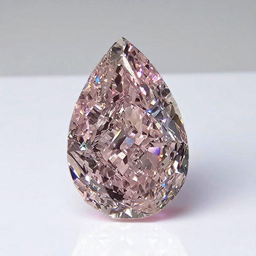 1.00ct Light Pink Pear Shape Diamond -  Loose