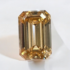 3.55ct Fancy Brown-Yellow Emerald Cut Diamond - Loose