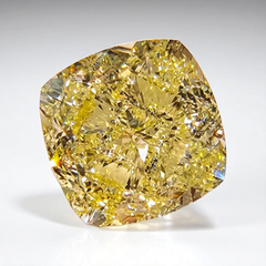 5.01ct Fancy Yellow Cushion Cut Diamond - Loose