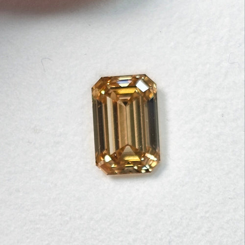 3.55ct Fancy Brown-Yellow Emerald Cut Diamond - Loose