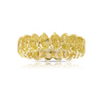 Oval diamond eternity ring. Yellow diamond oval eternity ring. Yellow diamond band. Canary diamond band. Yellow oval diamonds. Fancy yellow oval diamond ring. Yellow diamond stackable rings.