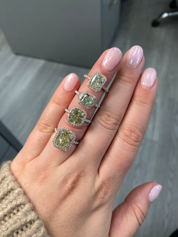 All About Green Diamonds Rings