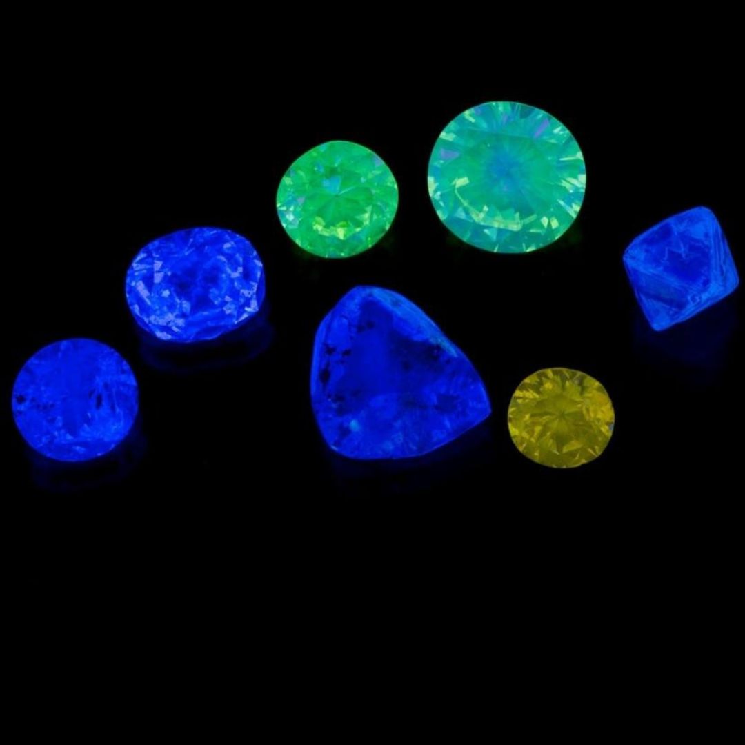 What are Fluorescence and how do they effect color diamonds?