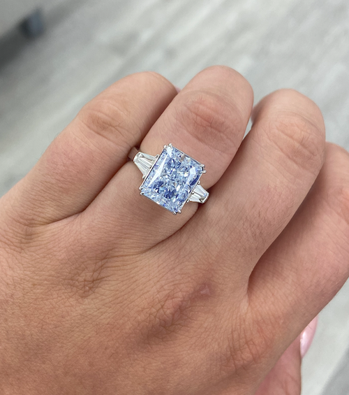Blue Diamond Engagement Rings