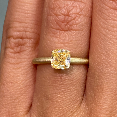 Orange Diamond Engagement Rings
