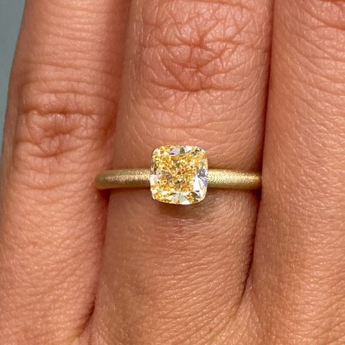 Orange Diamond Engagement Rings