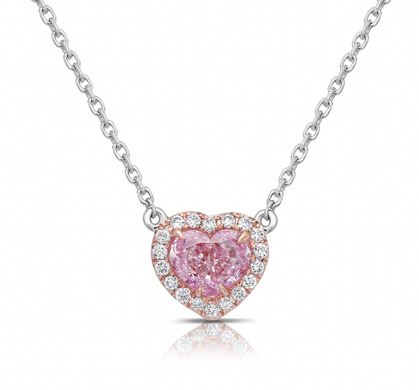 Pink 2025 diamond necklace