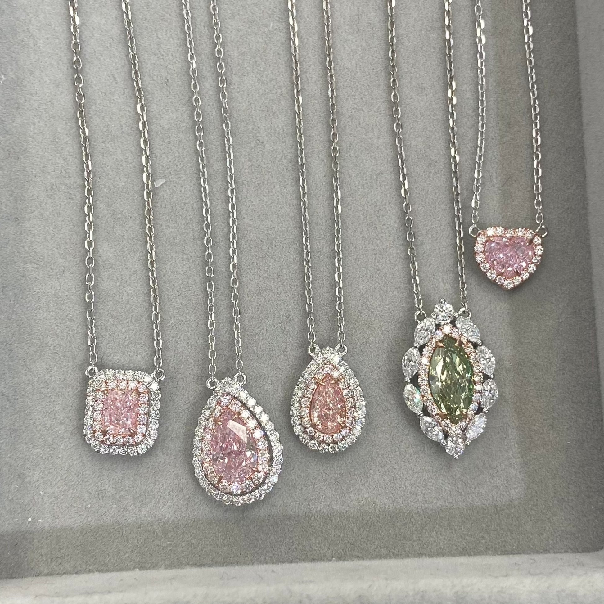 pink diamond pendant. pink diamond jewelry. pink diamonds. buy pink diamonds.